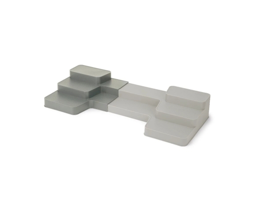 Kệ Sắp Xếp Tủ Bếp Tùy Chỉnh Duo Expandable Tiered Màu Xám Joseph Joseph ảnh 3