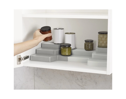 Kệ Sắp Xếp Tủ Bếp Tùy Chỉnh Duo Expandable Tiered Màu Xám Joseph Joseph ảnh 6