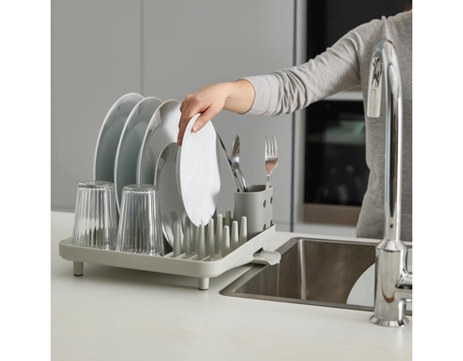 Kệ Úp Chén Bát Mini Duo Compact Màu Xám Joseph Joseph ảnh 5