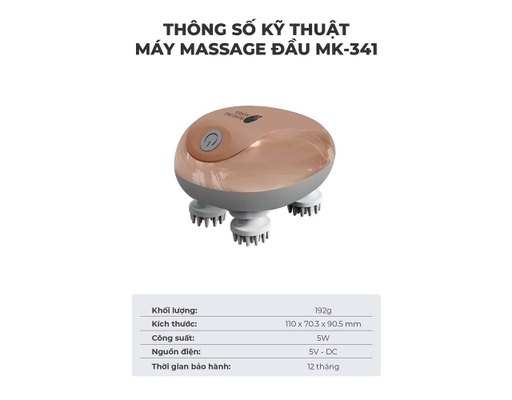 Máy Massage Đầu MK-341 Buheung ảnh 3