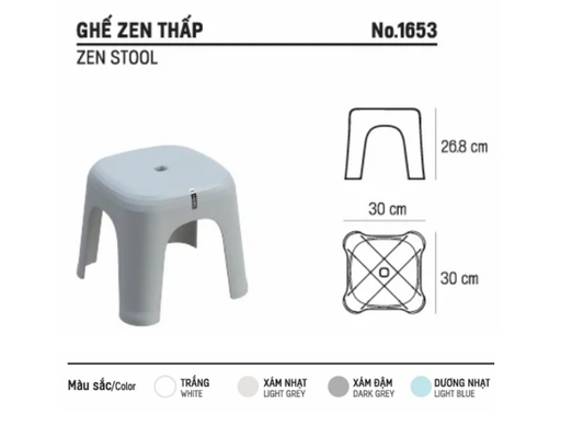 Ghế Zen Thấp Matsu 30x30x26.8cm Duy Tân ảnh 4