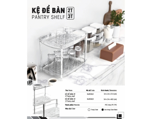 Kệ Nhựa Để Bàn Matsu 3 Tầng 34x24x49.5cm Duy Tân ảnh 6