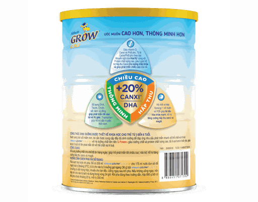 Sữa Bột Grow Gold 3+ Cho Bé Từ 3-6 Tuổi 850g Abbott ảnh 1