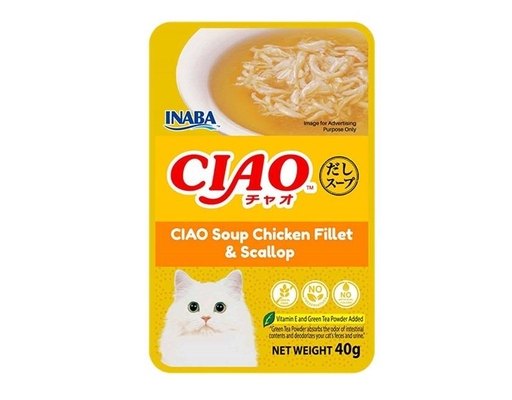 Thức Ăn Cho Mèo Dạng Sệt Thịt Gà & Sò (IC-213) 40g Ciao ảnh 0