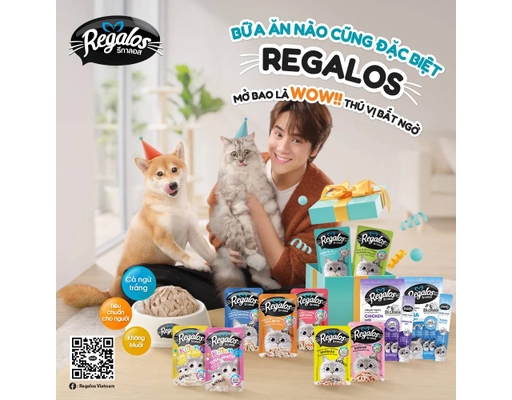 Thức Ăn Cho Mèo Dạng Thạch Vị Cá Ngừ & Tôm 70g Regalos ảnh 4