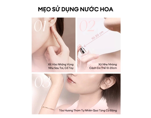 Nước Hoa Nữ Rose Chill Neroli Eau De Parfum 10ml COLORKEY ảnh 3
