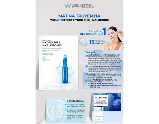 Mặt Nạ Dưỡng Ẩm Chuyên Sâu Effect Hydro Rise Hyaluronic 30g WonJin ảnh 4