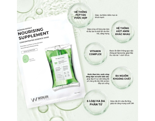 Mặt Nạ Phục Hồi Chuyên Sâu Effect Nourising Supplement 30g WonJin ảnh 2