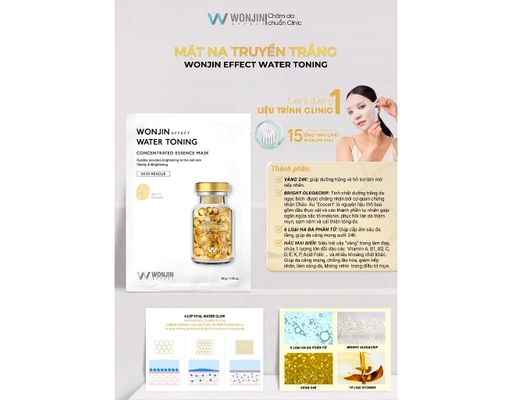 Mặt Nạ Dưỡng Da Sáng Mịn Effect Water Toning 30g WonJin ảnh 4