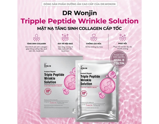 Mặt Nạ Tăng Sinh Collagen Cấp Tốc Instant Repair Triple Peptide Wrinkle 30ml WonJin ảnh 1
