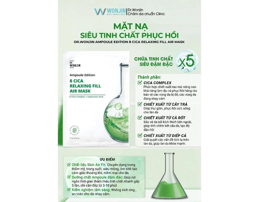 Mặt Nạ Phục Hồi Da Ampoule Edition 8-Cica Relaxing 30ml WonJin ảnh 2