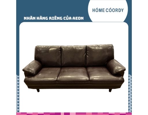 [Đặt Trước] Ghế Sofa PVC 3 Chỗ Ngồi 200x83x84cm Màu Nâu HÓME CÓORDY ảnh 1