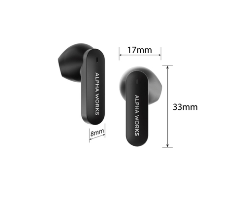 Tai Nghe Bluetooth Alpha Works AW-CURVE100 Màu Đen/ Trắng