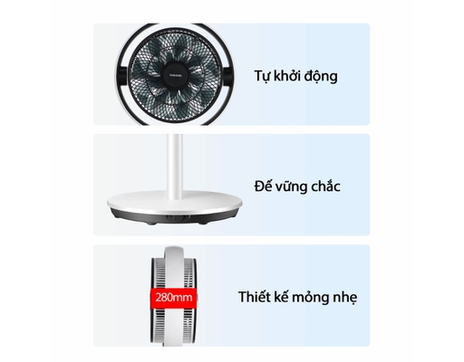 [Đặt Trước] Quạt Đứng Tuần Hoàn Không Khí F-DSC80XVN(W) Toshiba ảnh 6