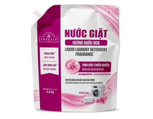 Nước Giặt Hương Nước Hoa Cho Máy Giặt Cửa Trước Hương Luxor 3.6kg TOPVALU ảnh 2