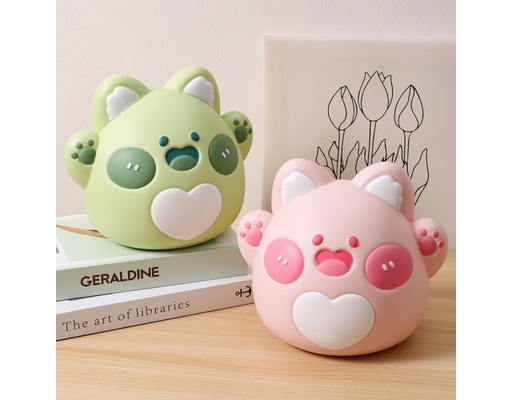 Heo Đất Nhựa Hình Mèo Love Size 18x20cm Sportslink ảnh 4