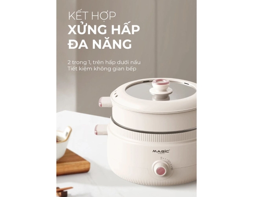 Nồi Lẩu Hấp Đa Năng A-091 Magic ảnh 1