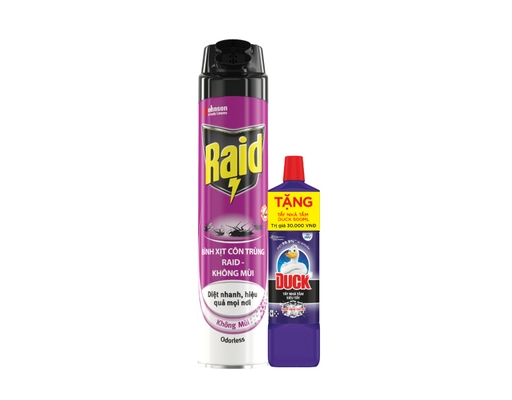 Xịt Côn Trùng Không Mùi 600ml Raid ảnh 0