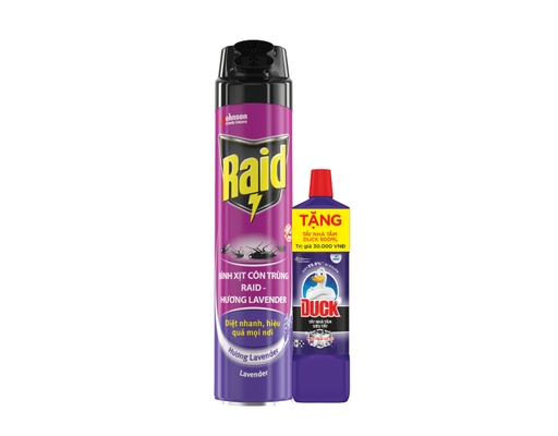 Xịt Côn Trùng Hương Lavender 600ml Raid ảnh 0