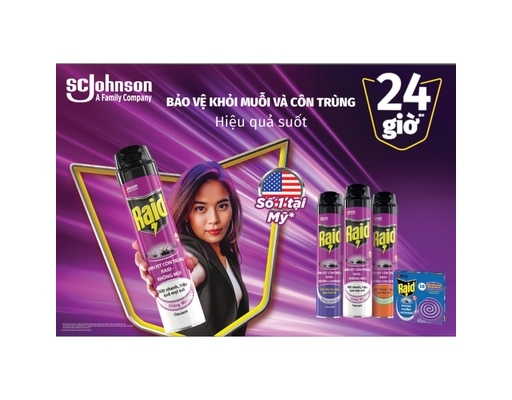 Xịt Côn Trùng Hương Lavender 600ml Raid ảnh 4