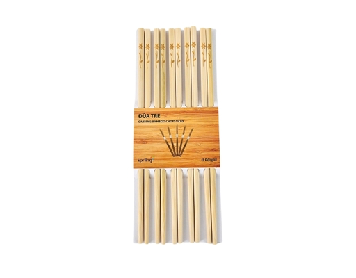 Lốc 5 Đôi Đũa Khắc Hoa Văn Spriing ảnh 0