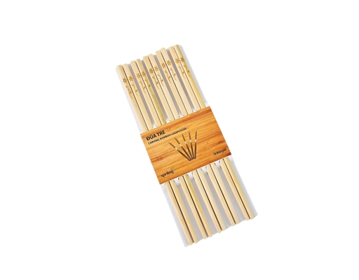 Lốc 5 Đôi Đũa Khắc Hoa Văn Spriing ảnh 1