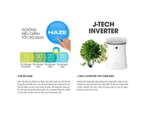 [Đặt Trước] Máy Lọc Không Khí FP-J40E-W Sharp ảnh 9