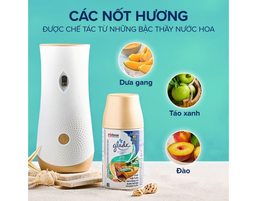 Lõi Chai Xịt Tự Động Hương Biển Phiêu Bồng 175g Glade ảnh 3