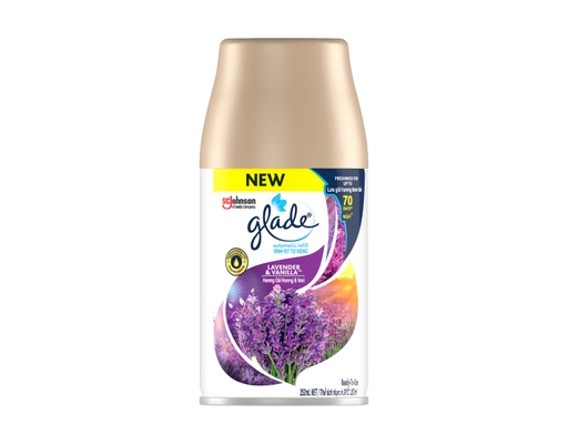 Lõi Chai Xịt Tự Động Hương Lavender & Vani 175g Glade ảnh 0
