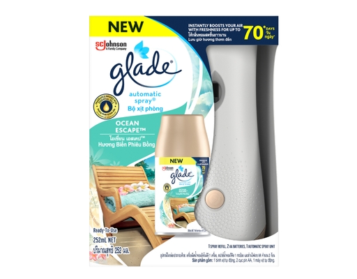 Bộ Xịt Tự Động Hương Biển Phiêu Bồng 400g Glade ảnh 0