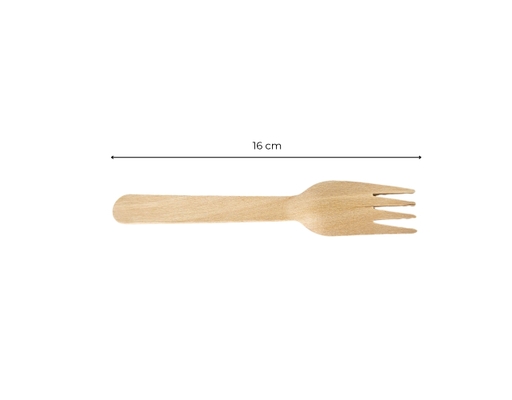 Lốc 30 Nĩa Gỗ Dùng 1 Lần 16cm Spriing ảnh 3