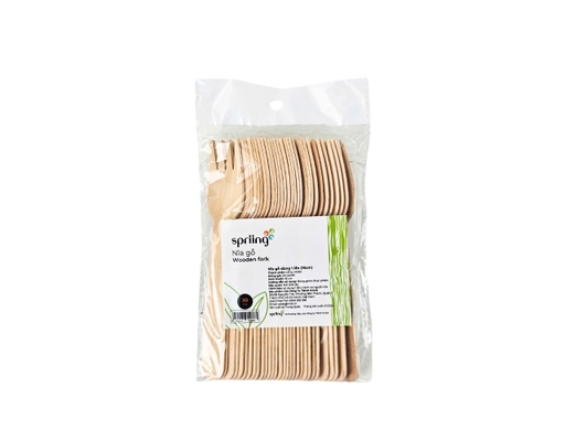 Lốc 30 Nĩa Gỗ Dùng 1 Lần 16cm Spriing ảnh 4