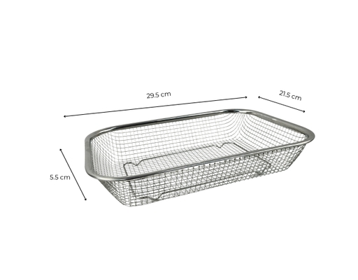 Rổ Lưới Vuông Inox 21.5x29.5x5.5cm Tithafac ảnh 6