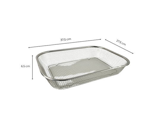 Rổ Lưới Vuông Inox 27.5x37.5x6.5cm Tithafac ảnh 7
