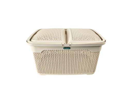Giỏ Nắp Chấm Bi 2609 49x34x24.5cm Biohome ảnh 0