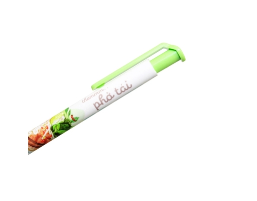 Bút Gel B Buttersmooth Gel GELB-033 0.5mm Mực Xanh Họa Tiết Phở Tái Thiên Long ảnh 2