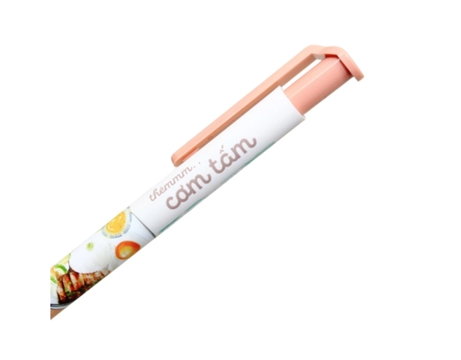 Bút Gel B Buttersmooth Gel GELB-033 0.5mm Mực Xanh Họa Tiết Cơm Tấm Thiên Long ảnh 2