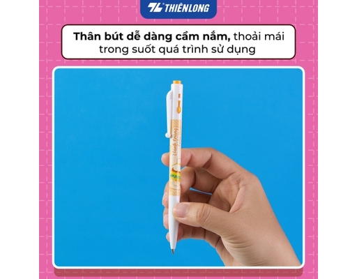 Bút Gel B Buttersmooth Gel GELB-034 0.5mm Mực Xanh Họa Tiết Bánh Tráng Trộn Thiên Long ảnh 5