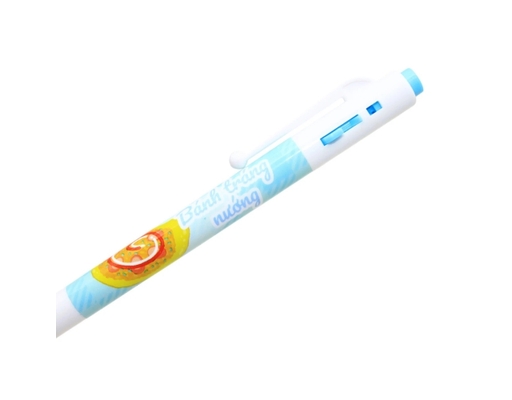 Bút Gel B Buttersmooth Gel GELB-034 0.5mm Mực Xanh Họa Tiết Bánh Tráng Nướng Thiên Long ảnh 3