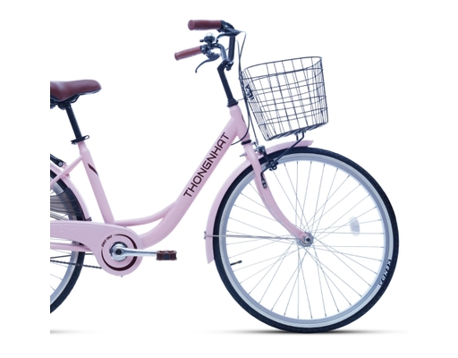 Xe Đạp Thành Phố 26 Inch Thống Nhất LD 26 Y25 Màu Hồng Pastel Thống Nhất ảnh 1