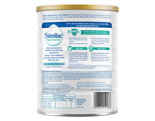 Sữa Bột Total Protection 0+ Cho Trẻ Từ 0-12 Tháng - 800g/850g (Tùy theo lô nhập hàng) Similac ảnh 1