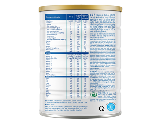 Sữa Bột Total Protection 0+ Cho Trẻ Từ 0-12 Tháng - 800g/850g (Tùy theo lô nhập hàng) Similac ảnh 2