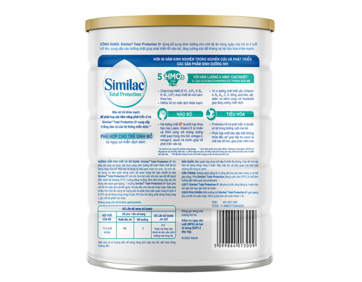 Sữa Bột Total Protection 2+ Cho Trẻ Từ 2 Tuổi 850g Similac ảnh 1