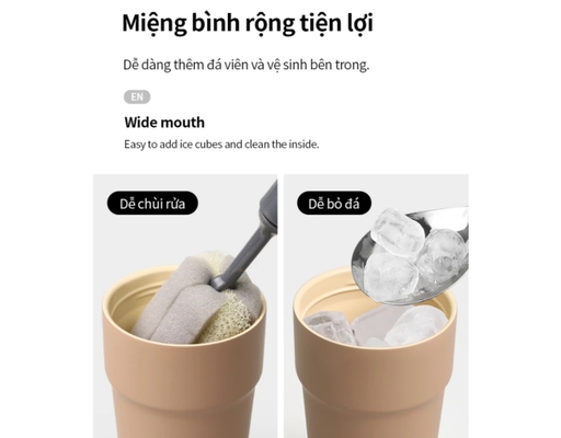 Bình Giữ Nhiệt LocknLock Metro Cafe LHC4357 500ml Màu Chocolate