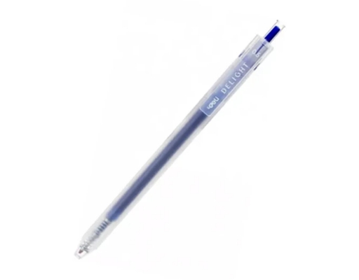 Bút Gel Bấm 0.5mm EG118 Màu Xanh Đậm Deli ảnh 0