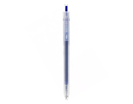 Bút Gel Bấm 0.5mm EG118 Màu Xanh Đậm Deli ảnh 1