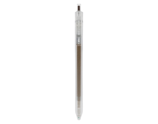 Bút Gel Bấm 0.5mm EG118 Màu Nâu Deli ảnh 1