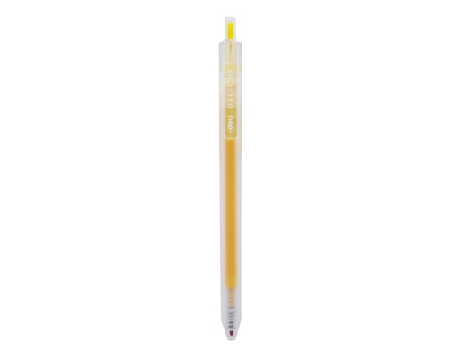 Bút Gel Bấm 0.5mm EG118 Màu Vàng Deli ảnh 0