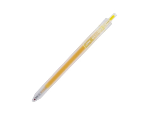 Bút Gel Bấm 0.5mm EG118 Màu Vàng Deli ảnh 1