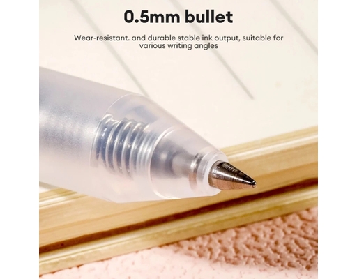 Bút Gel Bấm 0.5mm EG118 Màu Vàng Deli ảnh 7